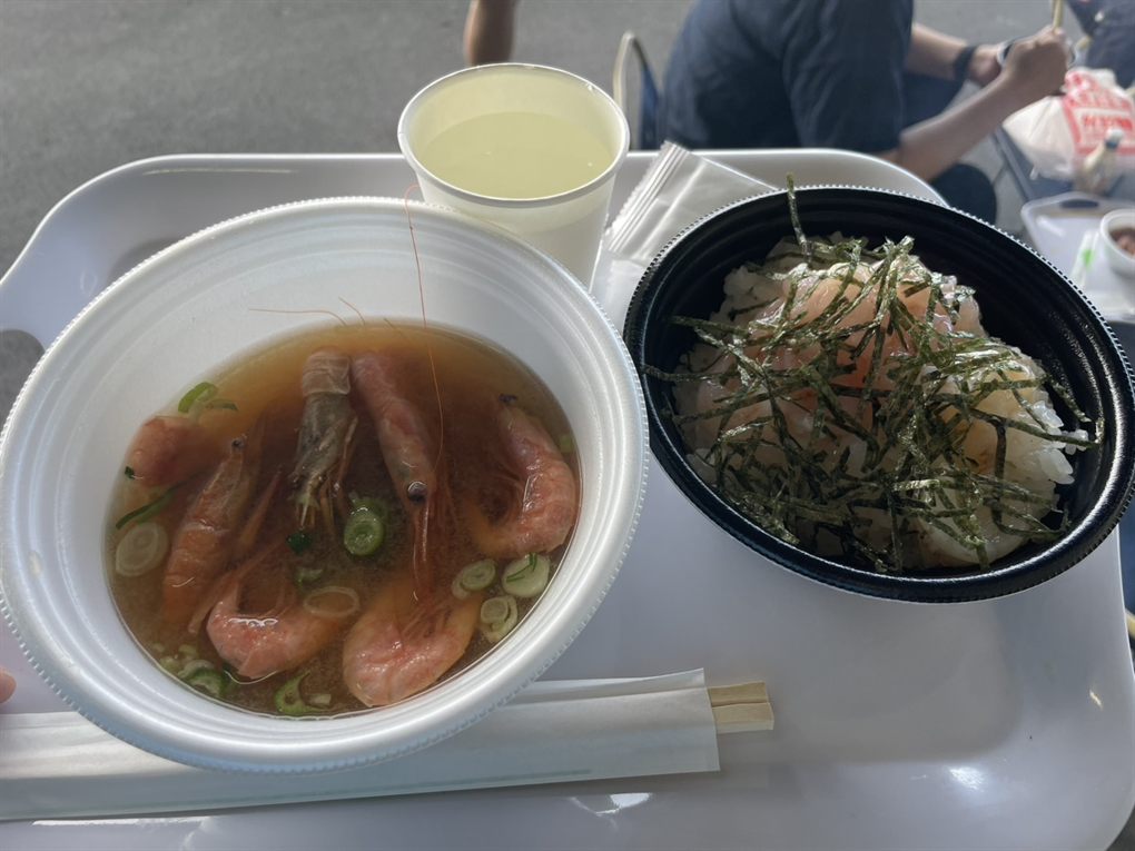 甘ガサ丼と甘ガサ汁