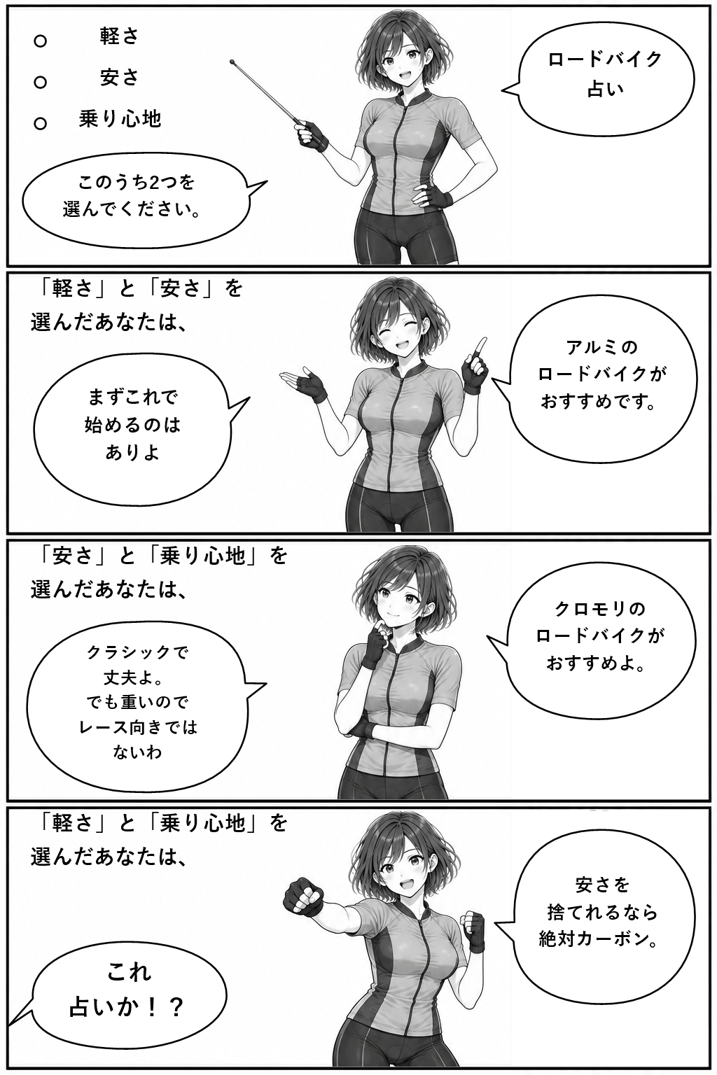 第七話「占い」の4コマ漫画